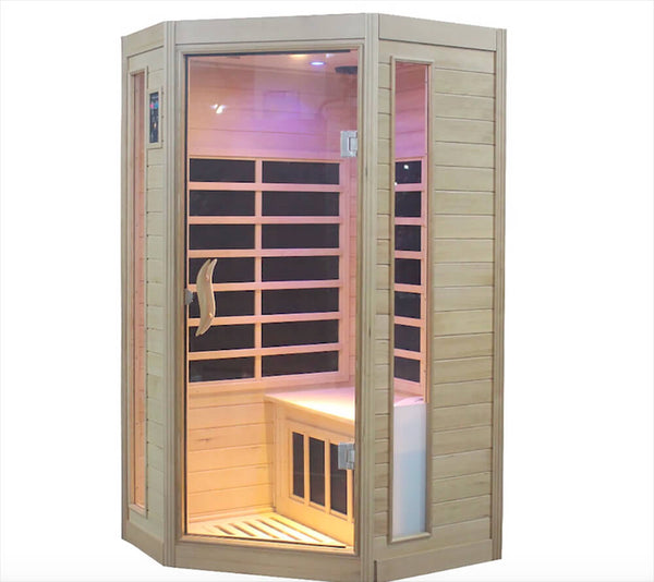 Sauna Finlandese ad Infrarossi 2 posti 107x93 cm in Hemlock Canadese H188 Vorich Princess Eco prezzo