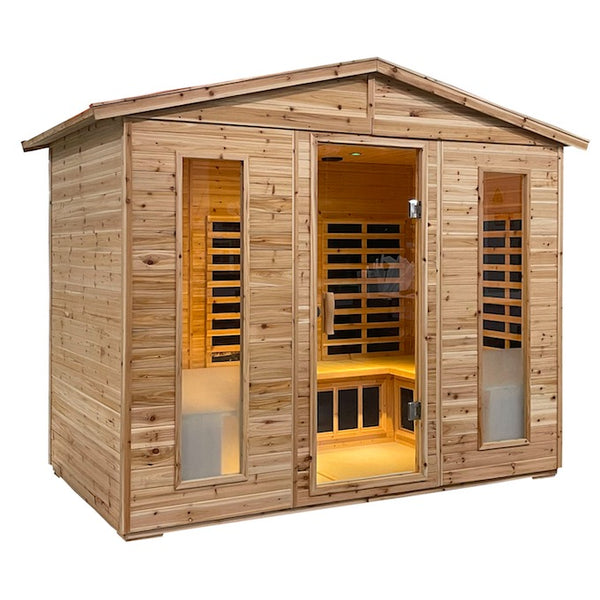 Sauna Finlandese ad Infrarossi 250x150 cm in Cedro Canadese Adler prezzo