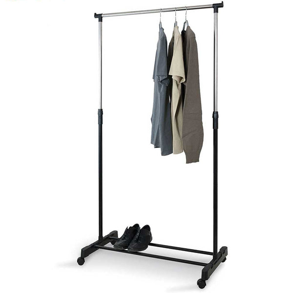Stand Appendiabiti Allungabile Telescopico Singolo con Ruote 80x40x90/165 cm online