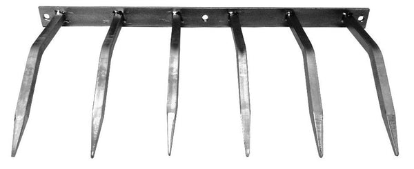 Barriera Antintrusione con Punte in Acciaio 49x24 cm per Balconi Muri di Cinta Argento online