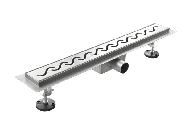 Canalina di Scarico in Acciaio Inox a Pavimento Onda Varie Misure acquista