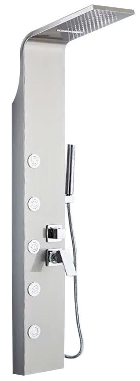 Colonna Doccia Idromassaggio in Acciaio Spazzolato Bonussi Austin Inox prezzo