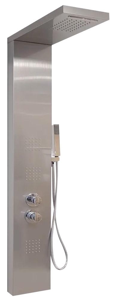 Colonna Doccia Idromassaggio in Acciaio Spazzolato Termostatica Bonussi Atlanta Inox sconto