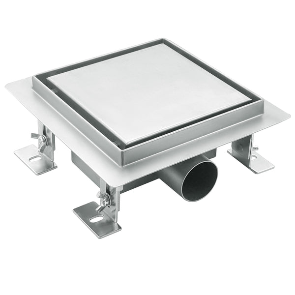 sconto Canalina di Scarico Quadrata 15x15 cm in Acciaio Inox a Pavimento Bonussi