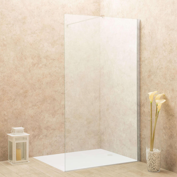 Parete Doccia Walk-In in Cristallo Trasparente 8mm Vorich Pass Varie Misure online