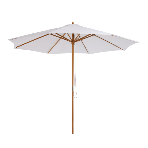 acquista Ombrellone da Giardino Ø3 m Palo Ø38 mm in Legno Bianco