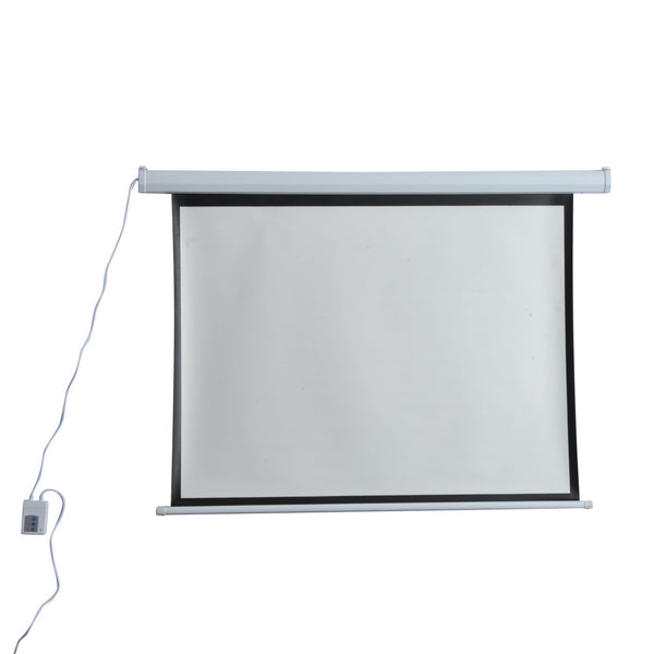 acquista Schermo di Proiezione 84 Pollici Motorizzato Home Cinema Bianco