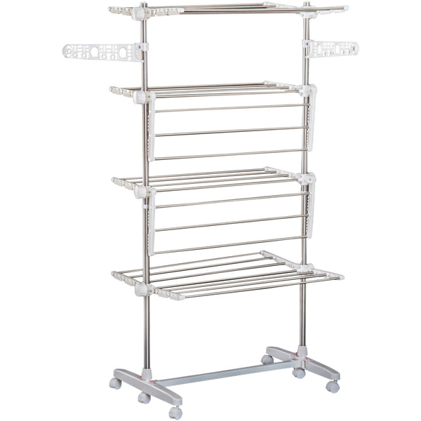 Stendibiancheria 4 Piani Regolabile in Acciaio Inox Premium online