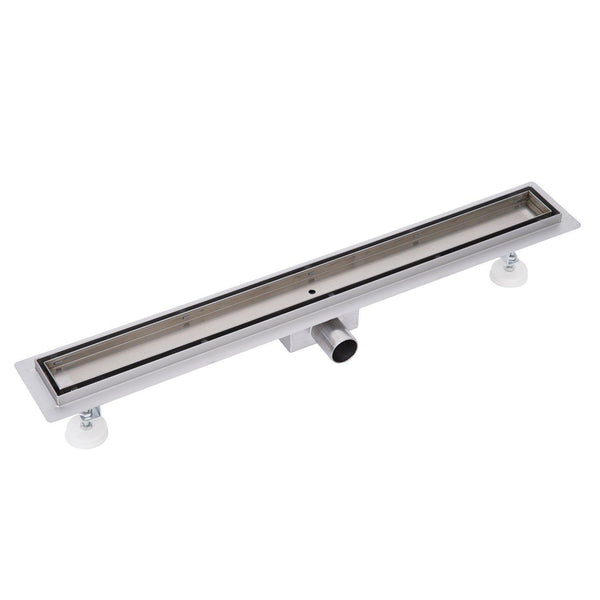 online Canalina di Scarico Doccia a Pavimento in Acciaio Inox Piastrellabile 74x11x7 cm