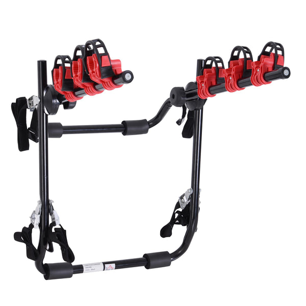 online Portabici per Auto Posteriore 3 Biciclette 40 kg in Acciaio e Alluminio Nero 68x52x60 cm