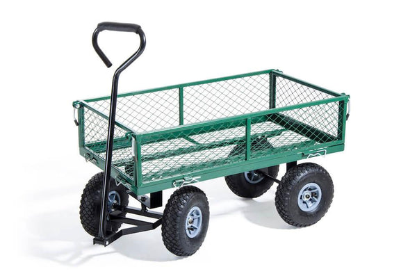 sconto Carrello in Acciaio per Giardino con 4 Ruote Tassellate Max 150Kg Bertozzi
