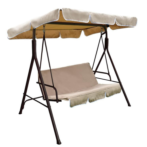 Dondolo da Giardino 3 Posti in Acciaio Bertozzi Sorrento Beige online