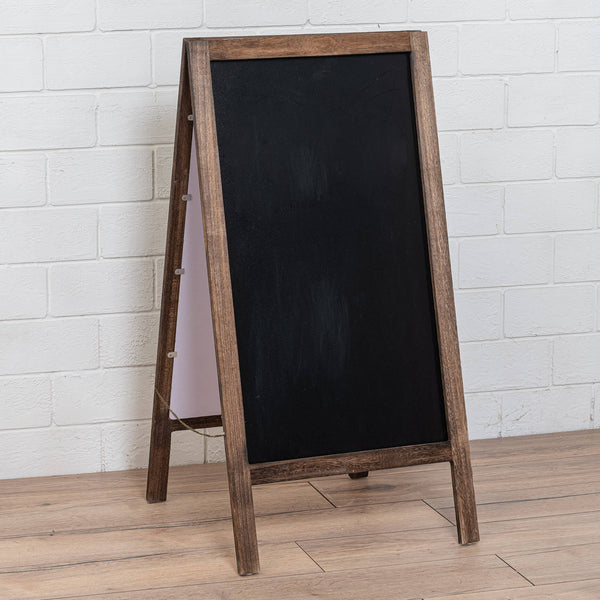 prezzo Lavagna Ristorante Pieghevole in Legno 50x65x100 cm Noce