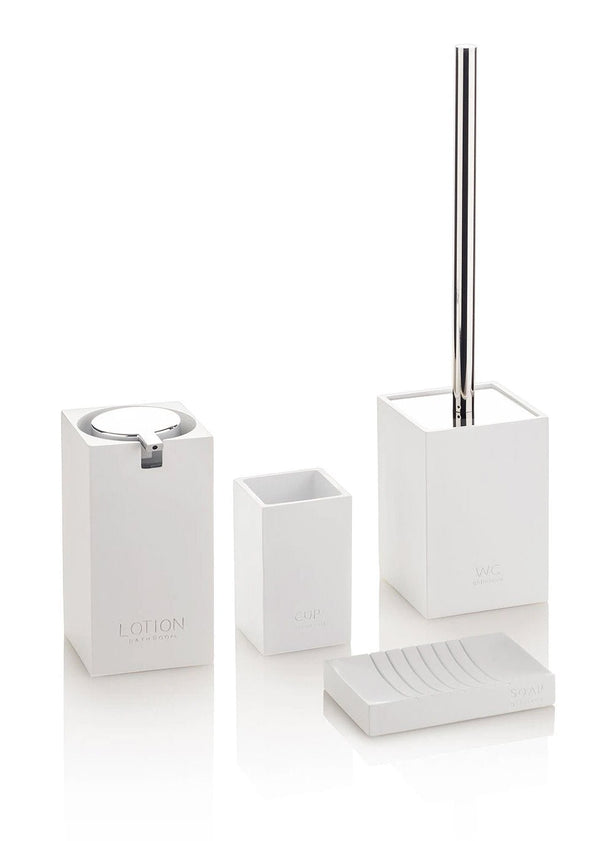 online Set 4 Accessori da Bagno in Resina TFT Accessories Elfo Bianco