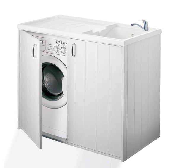 prezzo Lavatoio e Coprilavatrice in PVC 109x60x92cm Forlani SuperWash Bianco