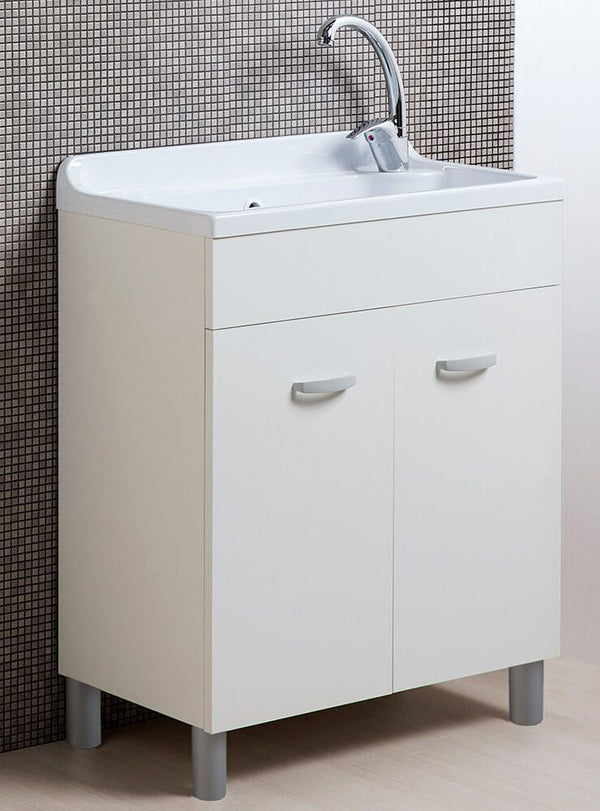 Mobile Lavatoio in ABS 70x40x90 cm 2 Ante Ambrosini Doris Bianco Opaco online