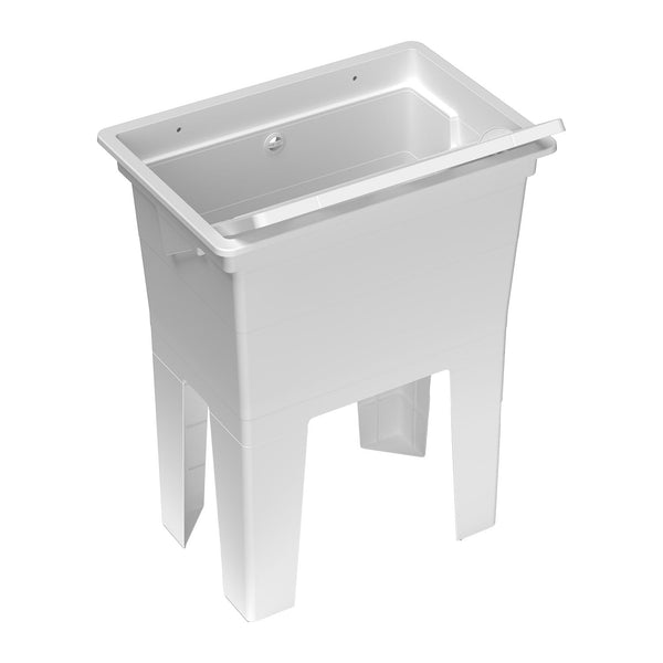 Mobile Lavatoio 59x40x74 cm Monoblocco in Resina PP Bianco acquista