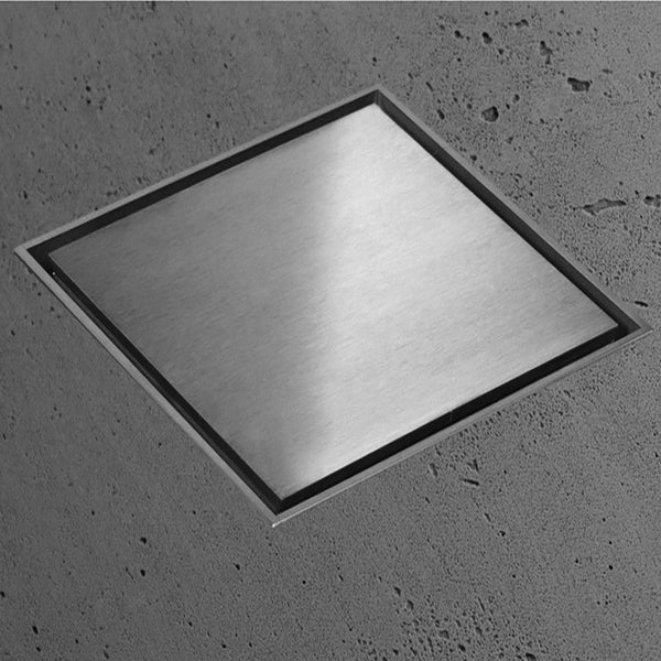 prezzo Canalina di Scarico Quadrata 15x15 cm Piastrellabile in Acciaio Inox a Pavimento Bonussi