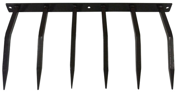 online Barriera Antintrusione con Punte in Acciaio 49x24 cm per Balconi Muri di Cinta Goffrato Nero
