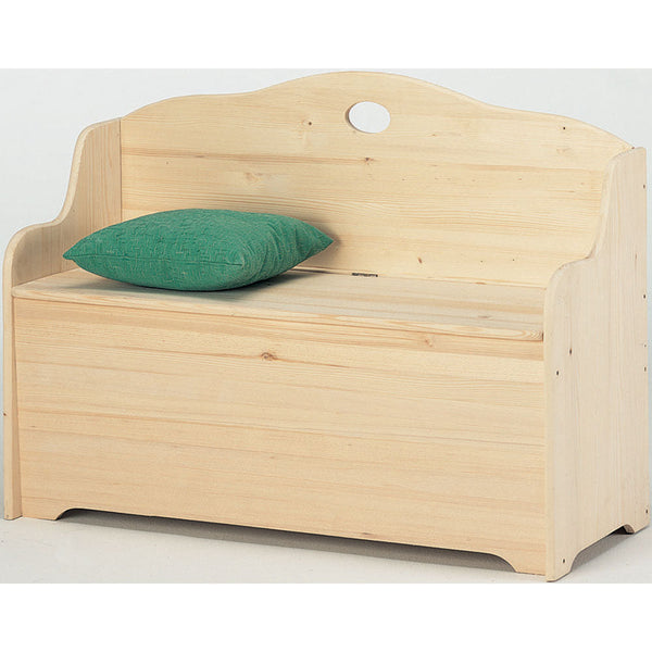 Cassapanca Baule in Legno Abete Grezzo 110x43x68cm Fumer Duo online