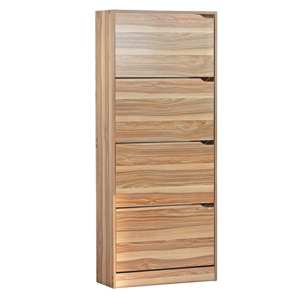 acquista Scarpiera 4 ante 63x150x24 cm in Legno Melaminico Naturale