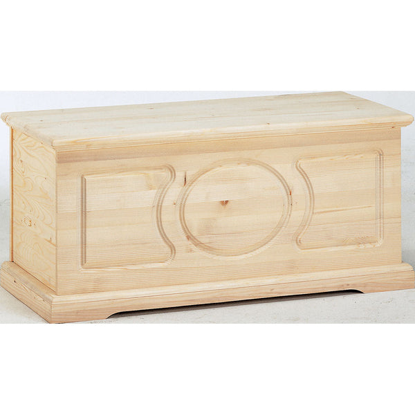Cassapanca Baule in Legno Abete Grezzo 100x47x46cm Fumer Marte online