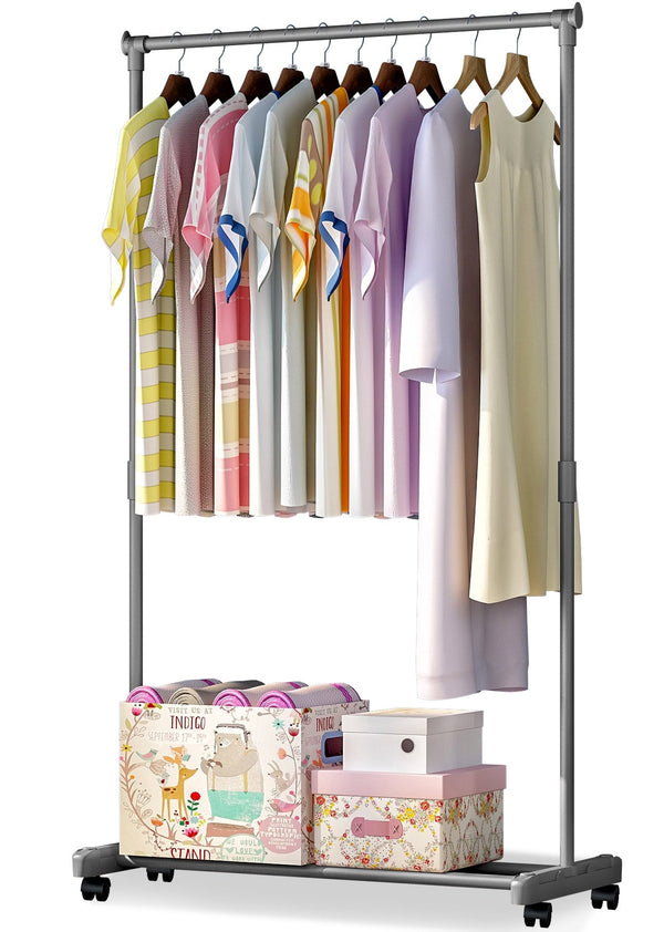 sconto Stender Appendiabiti 77x39x143 cm in Metallo Handy Grigio