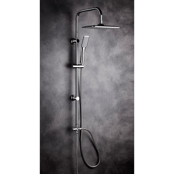 Colonna Doccia a Ponte Soffione 19x25cm Doccetta Acciaio Cromato sconto