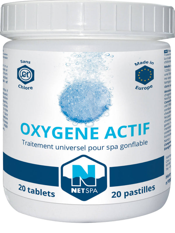 acquista 20 Pastiglie di Ossigeno Attivo da 20gr per Piscine Idromaggio e Piscine Fuori Terra NetSpa