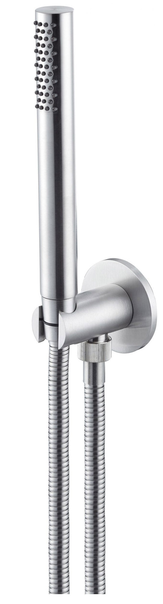 acquista Doccetta Tonda con Presa D'acqua in Acciaio Inox Satinato Nilo