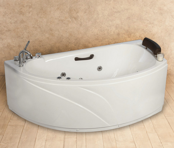 acquista Vasca Idromassaggio 165x83 cm White Natur Lato Destro